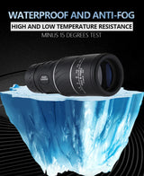 40X60 Monocular Binoculars with Night Vision BAK4 Prism High Power Waterproof