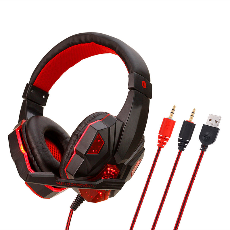 black headphone