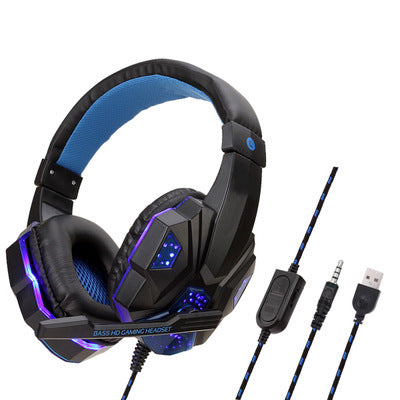 black headphone