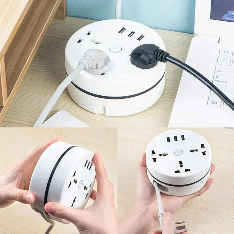 EU Plug AC Outlet Smart Home Power Strip 