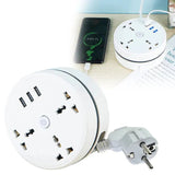 EU Plug AC Outlet Smart Home Power Strip 