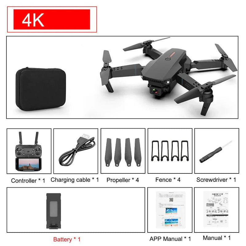 E88 Pro Foldable Quadcopter Drone 