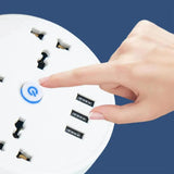 EU Plug AC Outlet Smart Home Power Strip 
