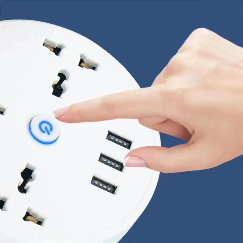 EU Plug AC Outlet Smart Home Power Strip 