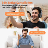 Trucker Bluetooth 5.2 Wireless Headset with Noise Cancelling Mic for Phones PC