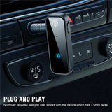 USB Wireless Bluetooth 5.0 2-in-1 Audio Adapter Transmitter and Receiver with 3.5mm AUX for Car Use